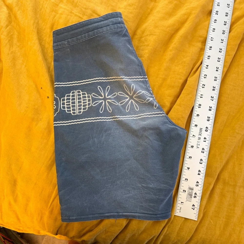 Billabong Recycler Tribong Lo Tide Blue Board Shorts Mens 28 Tribal Floral Surf